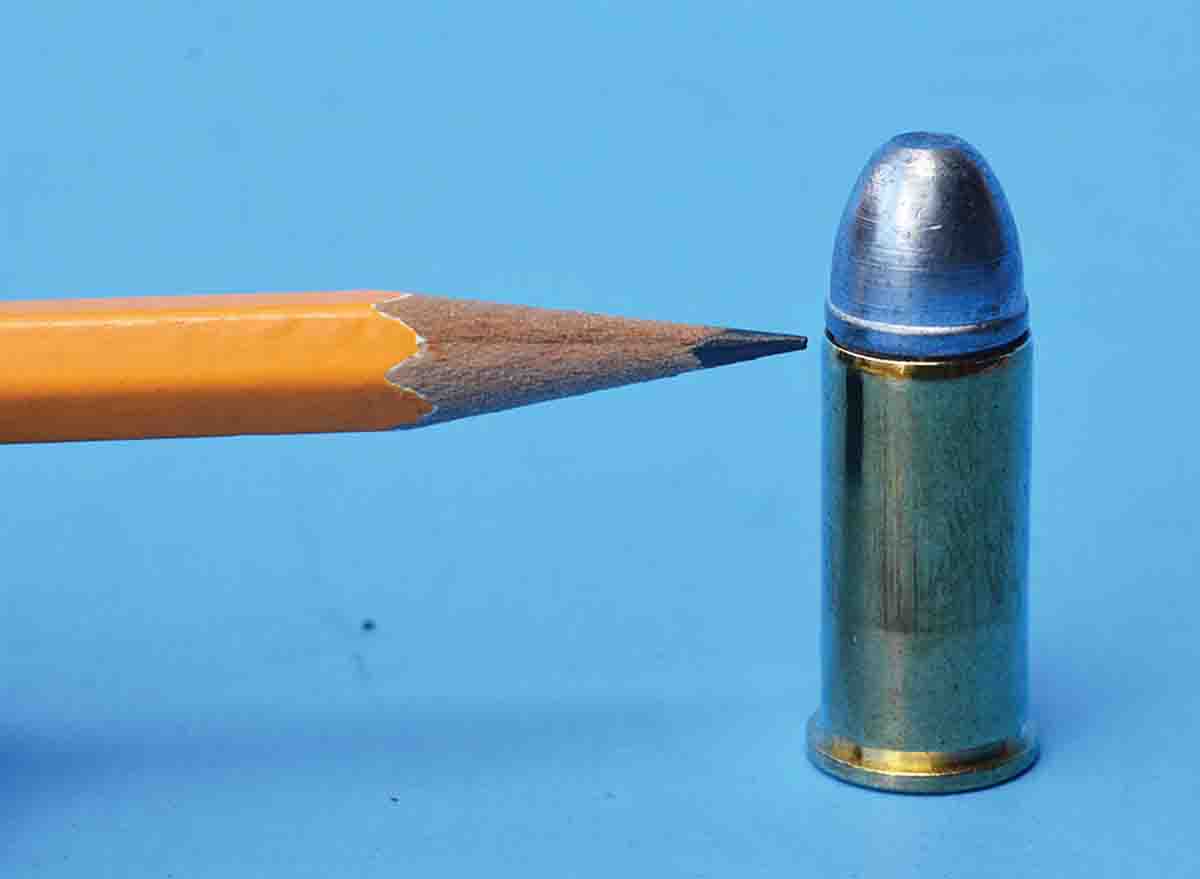 In spite of its moderate recoil with factory duplication loads, a roll crimp is suggested to prevent bullets from jumping crimp during recoil. It also aids with powder ignition.